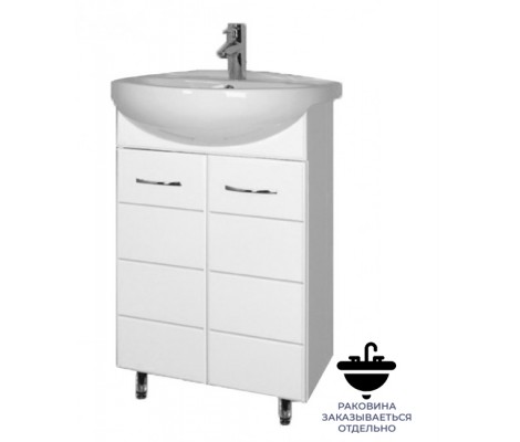 Тумба напольная 55 Уют белая Flamenco Тумба напольная 55 Уют белая Flamenco