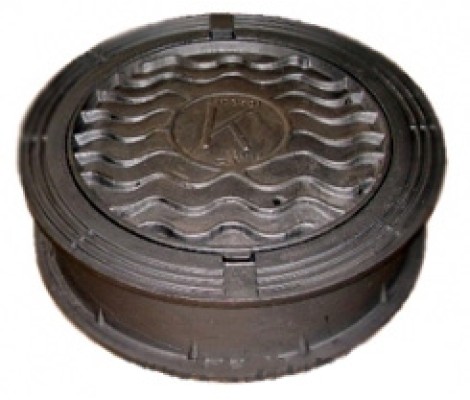 Люк канализационный чугунный плавающий тип Т С 250 с резиновой прокладкой Кронтиф-Центр