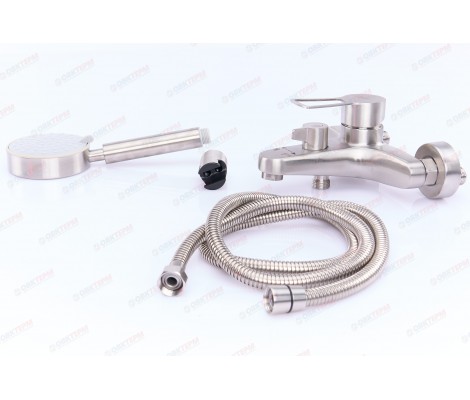 Смеситель для ванны HSB-009 Euro короткий из нержавеющей стали Zerix