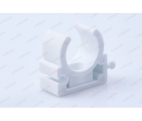 Крепление &Oslash;20 без защелки белое Valfex