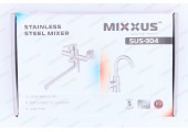 Смеситель для умывальника KUB 001 &Oslash;40 высокий из нержавеющей стали SUS304 Mixxus 
