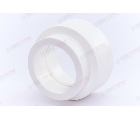 Муфта переходная 90*75 вв белая RTP