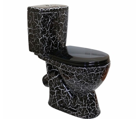 Унитаз-компакт ROSA ЧЕРНЫЙ КРАКЕЛЮР 