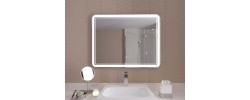 Зеркало 900x700 Vienna с LED подсветкой,подогревом,литым коробом и сенсорным выкл. Кайман Glassiko