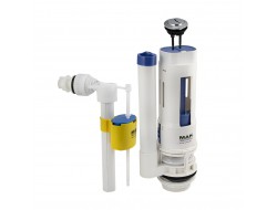 Арматура 2х кноп.боковой подвод воды 1/2  для унитаза МАК