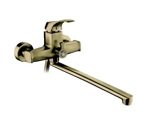 Смеситель для ванны LR2242C длинный, бронза Zerix 