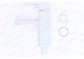 Смеситель для умывальника Kub-001 белый без подводки Plamix