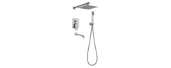 Душевая система KUB-009 Inner встраиваемая, нержавеющая сталь SUS304 Mixxus
