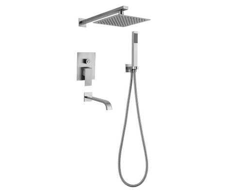 Душевая система KUB-009 Inner встраиваемая, нержавеющая сталь SUS304 Mixxus