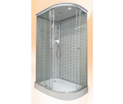 Душевая кабина 35K L левая 120*80*215 низкий поддон, белый кирпич Дана Душевая кабина 35K L левая 120*80*215 низкий поддон, белый кирпич Дана