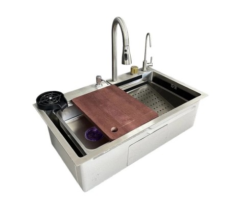 Мойка REDO FRANCO SET-1 SATIN+СМЕС/сиф/доска/гастр/коландр/мойк.стак/дозат/кран пит/креп/680*460*235