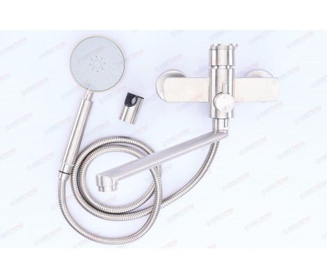 Смеситель д/ванны нерж/сталь ZERIX - LEB-006 (EURO) Смеситель д/ванны нерж/сталь ZERIX - LEB-006 (EURO)