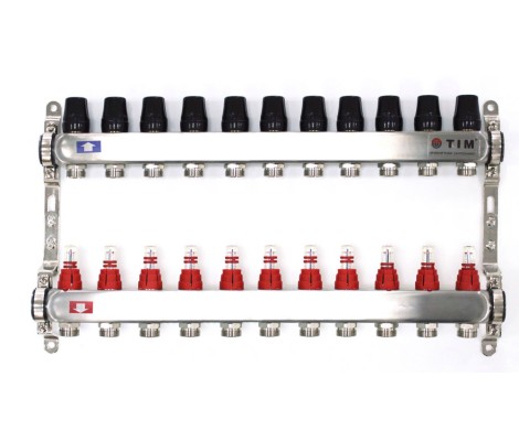 Коллектор с расходомерами без кранов и воздухоотводчиков 1