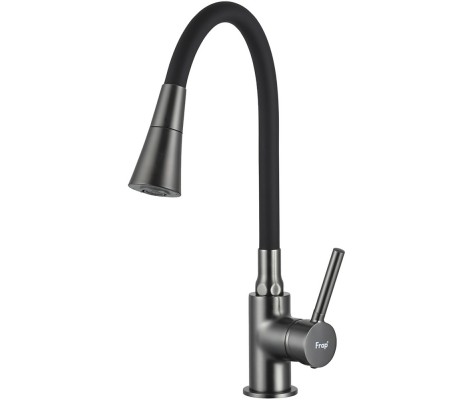 Смеситель для кухни F4044-9 хром оружейная сталь Frap