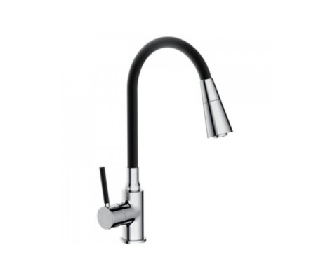 Смеситель для кухни F4044 хром черный Frap