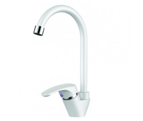 Смеситель д/кухни BELMIX P0404 белый (гайка, &Oslash;35, без подводки)