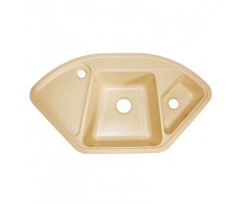 Мойка керамогранитная 37 бежевая + блестки Granmill