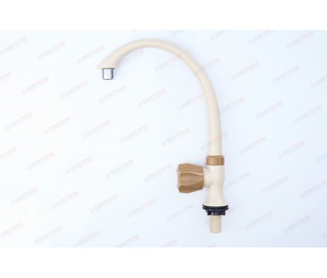 Смеситель моно для холодной BRIMIX металлокерамика из пластика АБС (бежевый) премиум