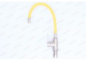 Смеситель для кухни LR74004-4 с силиконовым изливом &Oslash;35 желтый Zerix