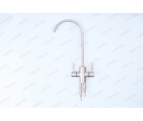 Кран для питьевой воды с 2-мя керамическими вентилями Аквабрайт