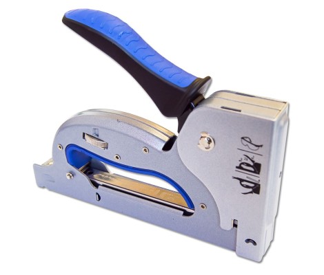 Степлер металлический корпус с обрезиненой ручкой тип скобы №140,6-14мм Eurotex