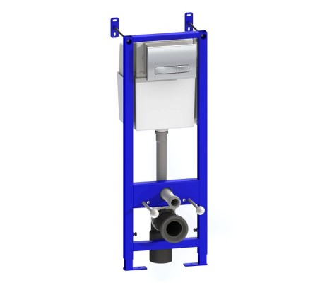 Комплект инсталляции с хромированной кнопкой СИ 01.04.54.10.3/1 Псков