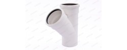 Тройник канализационный 110/110/45° ПП Sinikon Comfort 