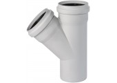 Тройник канализационный 110/110/45° ПП Sinikon Comfort 