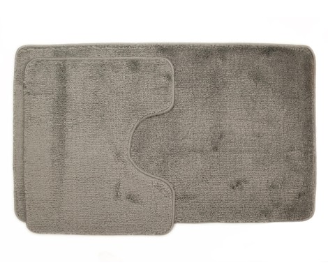 Комплект ковриков для ванны Be`Maks из 2 шт. 50х80/40х50/18мм 161 серый Aqua-Prime Комплект ковриков для ванны Be`Maks из 2 шт. 50х80/40х50/18мм 161 серый Aqua-Prime