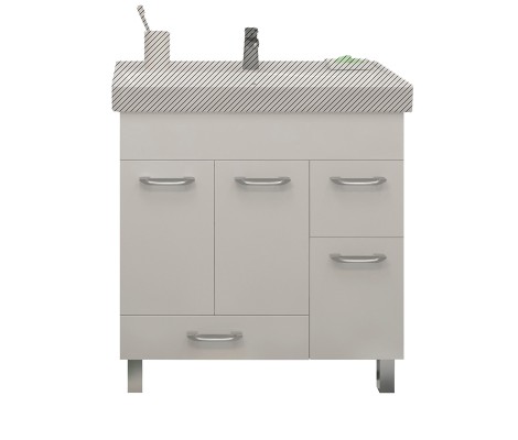 Тумба Cosmo 80 под умывальник Гремми 80/ Фостер 80/ Como 80 Eva Gold