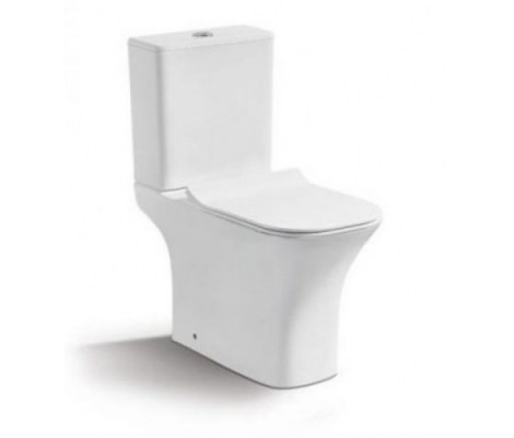 Унитаз-компакт ALIOTTI 1215A-P безободковый, SC, ультратонкое, полипропилен, универ. выпуск