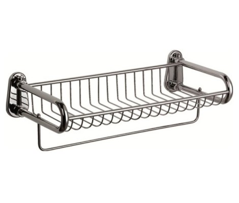 Полка прямоугольная с нижним держателем решетка 350х150мм LR336 Zerix