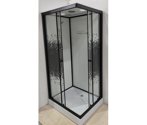 Душевая кабина ALIOTTI ALT-1280B L/R 120*80*215 (стекло 4мм, низкий поддон) 3 места