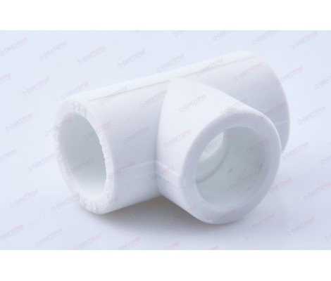 Тройник 20 белый Valfex