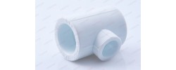 Тройник 32*20*32 белый Valfex