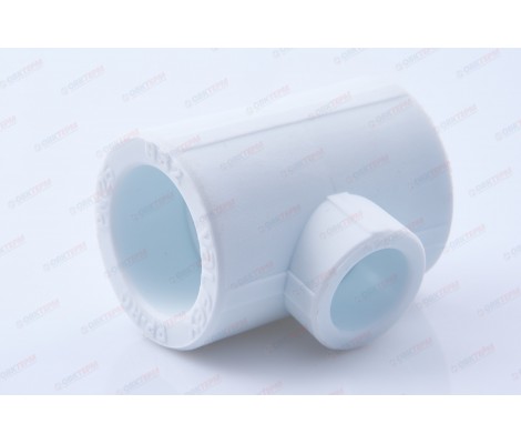 Тройник 32*20*32 белый Valfex