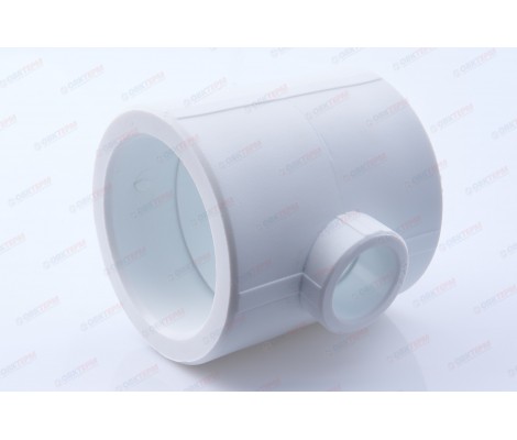 Тройник 63*25*63 белый Valfex