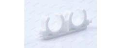 Крепление двойное 20 белое Valfex
