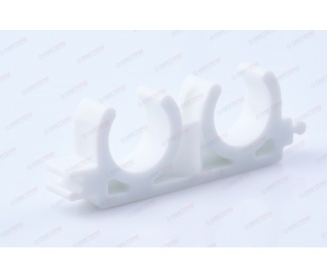 Крепление двойное 20 белое Valfex