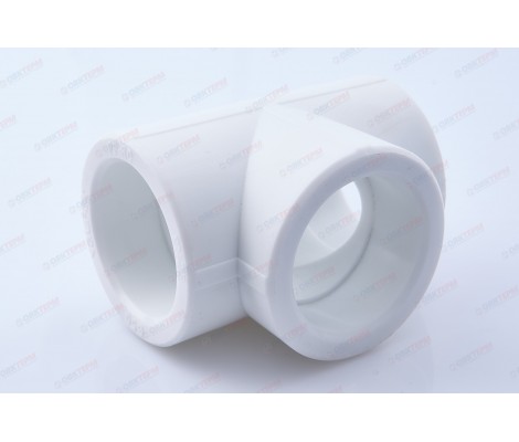 Тройник 50 белый Valfex