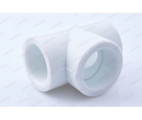 Тройник 40 белый Valfex