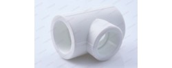 Тройник 40*32*40 белый Valfex