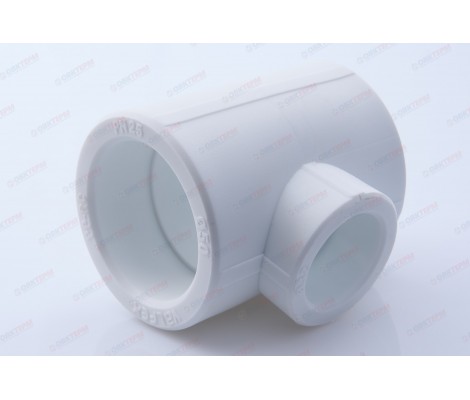 Тройник 50*32*50 белый Valfex