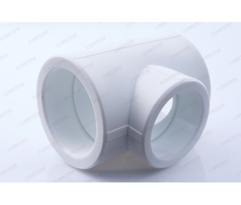 Тройник 63*50*63 белый Valfex