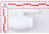 Кран пластиковый шаровый 63 стальной шар белый Optima Valfex Кран пластиковый шаровый 63 стальной шар белый Optima Valfex
