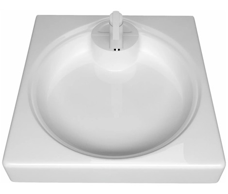 Умывальник Амур 60 для установки над стиральной машиной с отверстием под смеситель 597мм*595мм*103мм Marco