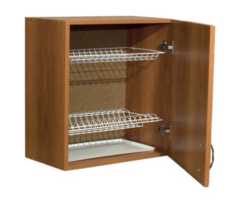 Шкаф 50, бук, для посуды с посудосушкой