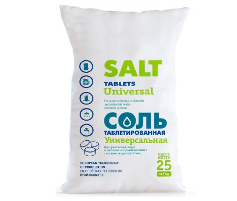 Соль таблетированная 25кг (МОЗЫРЬСОЛЬ)