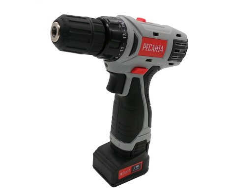 Дрель-шуруповерт аккумуляторная ДА-24-2ЛК Ресанта