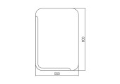 Зеркало прямоугольное Алькон 550х800 универсальный крепеж Silver Mirrors Зеркало прямоугольное Алькон 550х800 универсальный крепеж Silver Mirrors